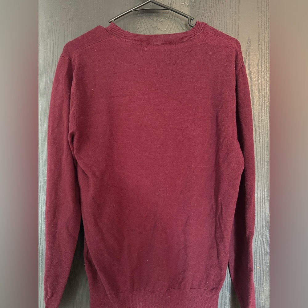 Source Unknown Men's Deep Red Crewneck Sweater